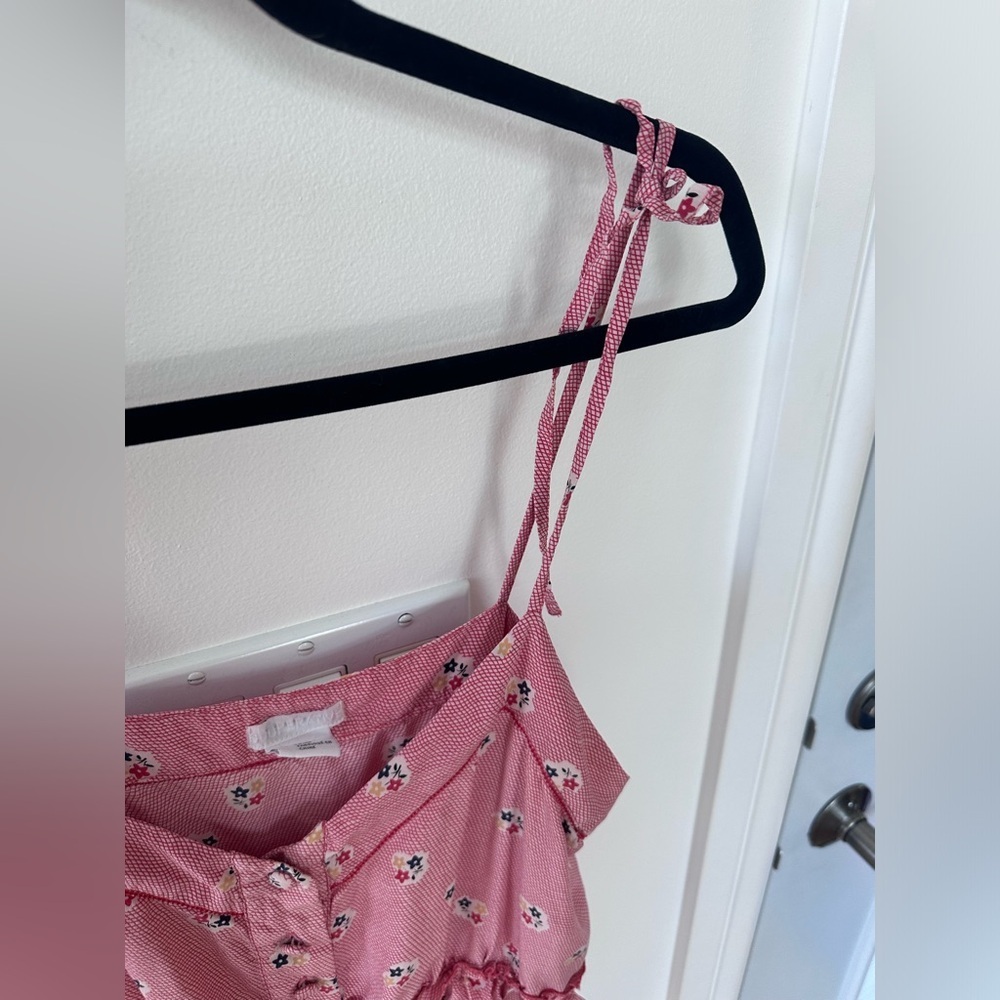 Urban Outfitters Cooperative 100% Silk Floral Ruffle Dress/top | Size Large - Picture 5 of 14